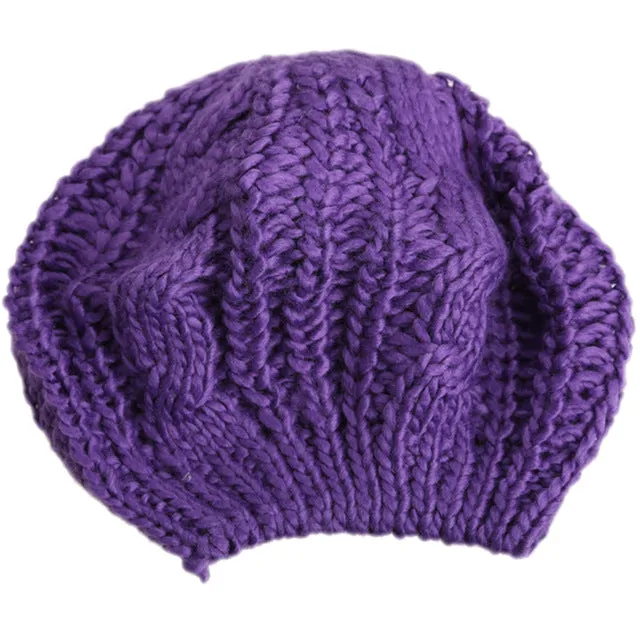 2017 New Fashion Twisted Girl Beret Knitted Hat Keep Warm Cap Multicolor   -MX8