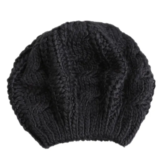 2017 New Fashion Twisted Girl Beret Knitted Hat Keep Warm Cap Multicolor   -MX8