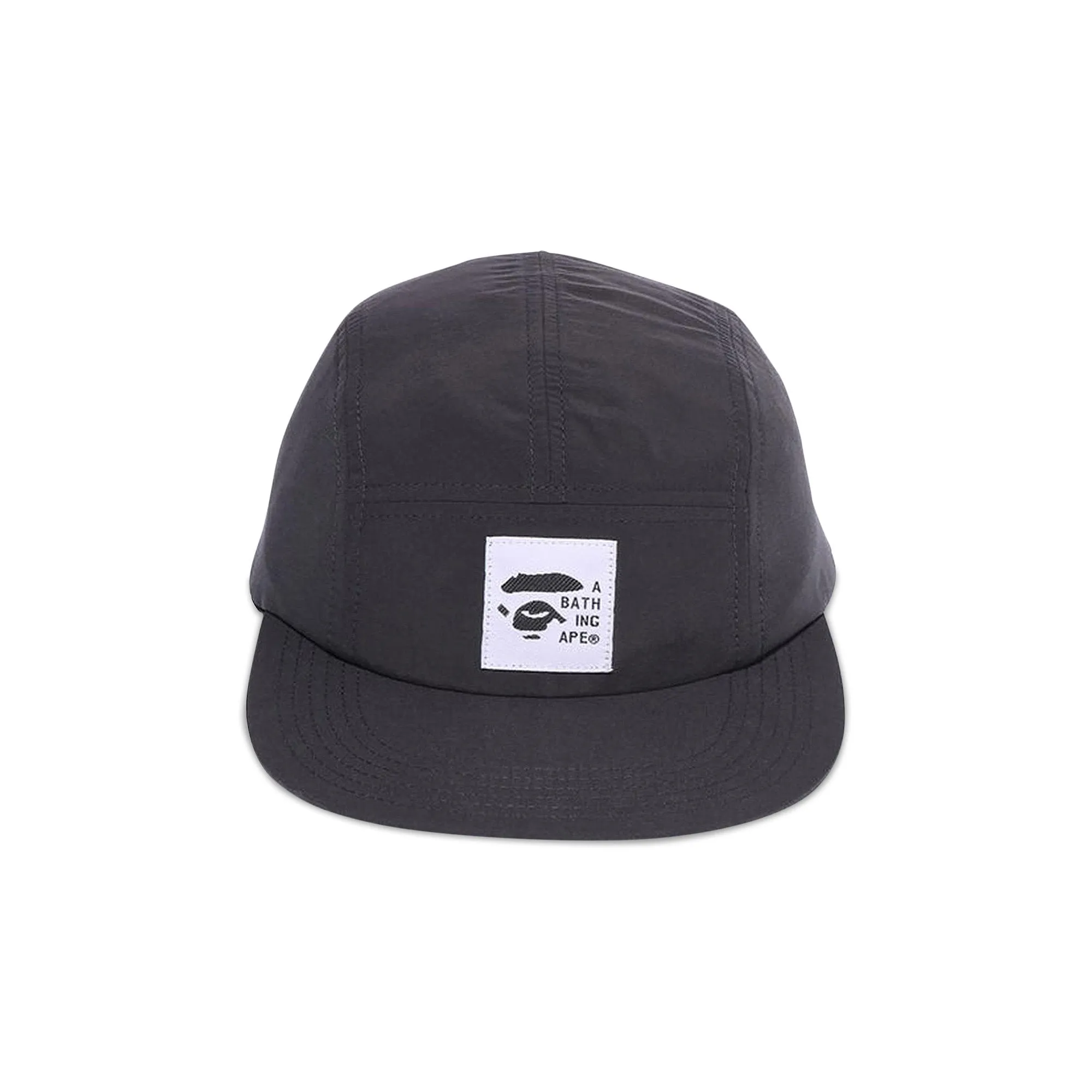 BAPE BA Washed Twill Cap, Grey/Charcoal