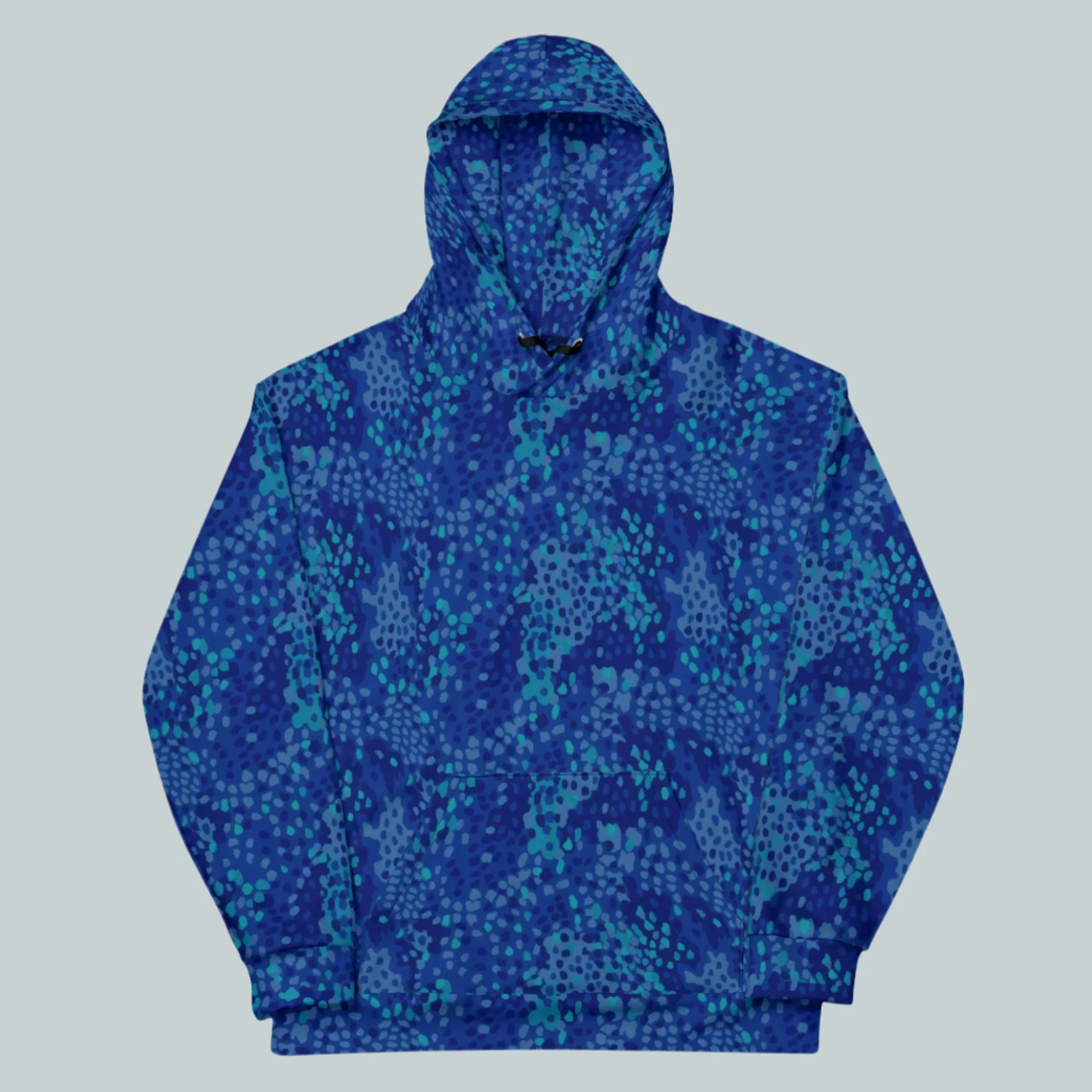 Blue Cyberbsenmuster Pea Camo  Hoodie
