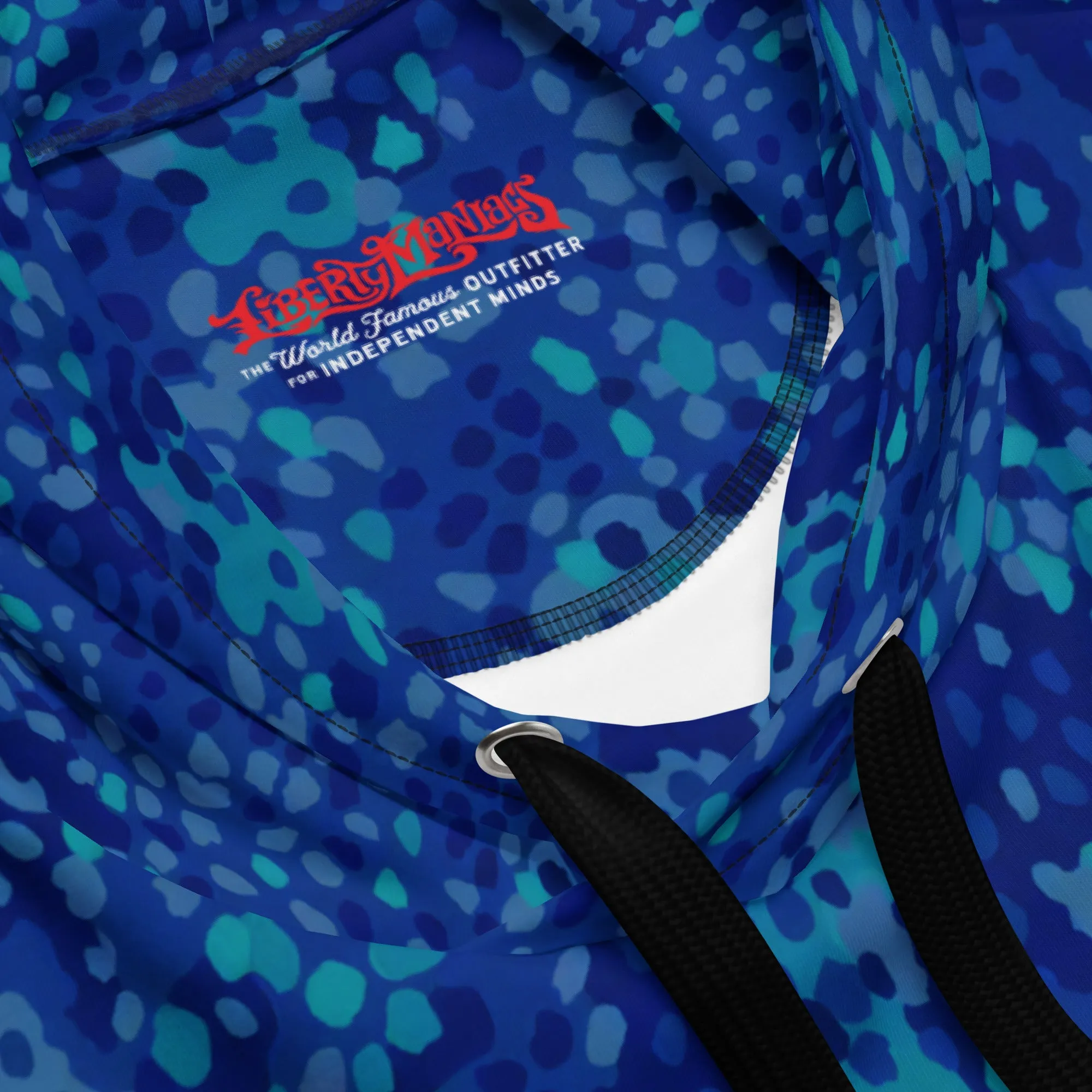 Blue Cyberbsenmuster Pea Camo  Hoodie