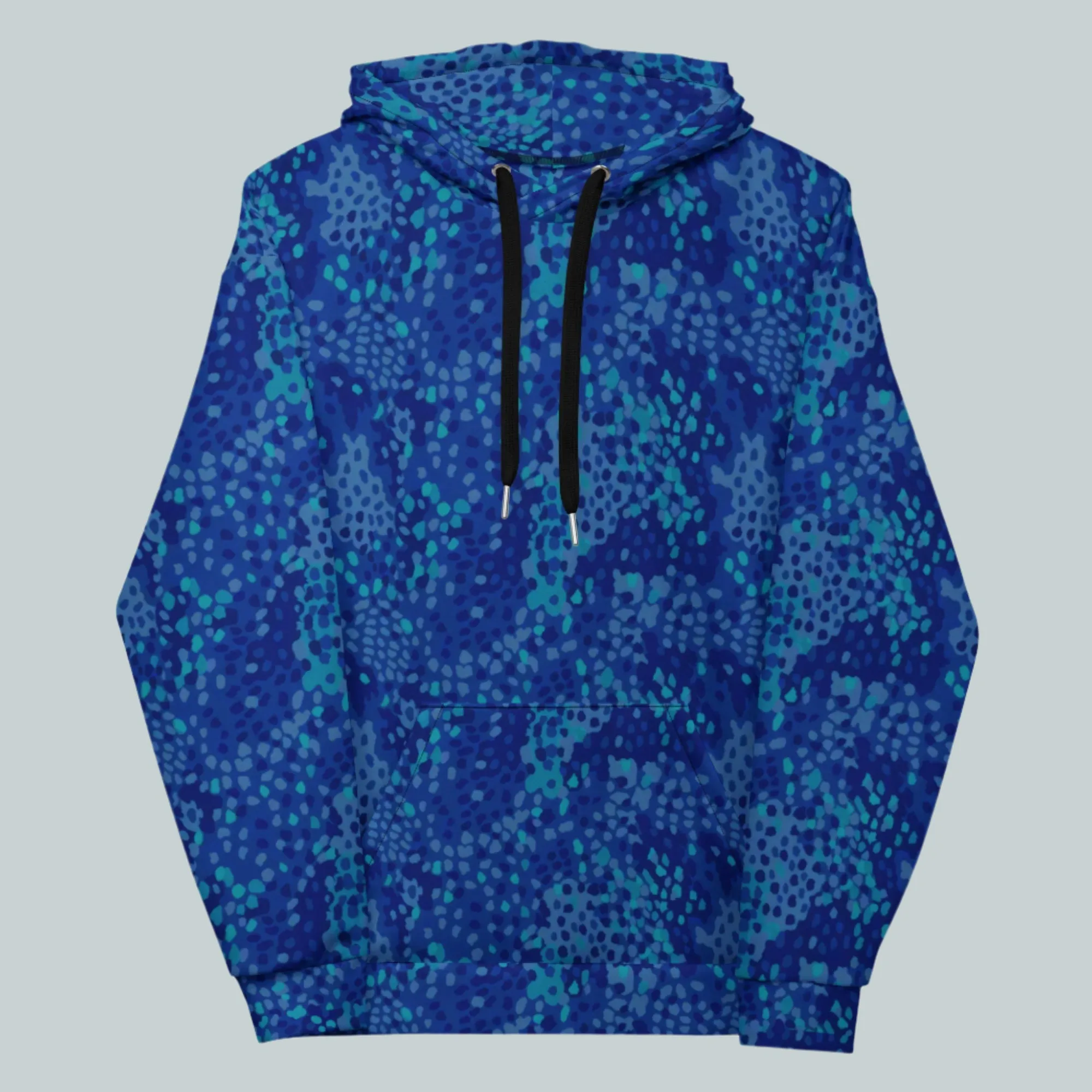 Blue Cyberbsenmuster Pea Camo  Hoodie