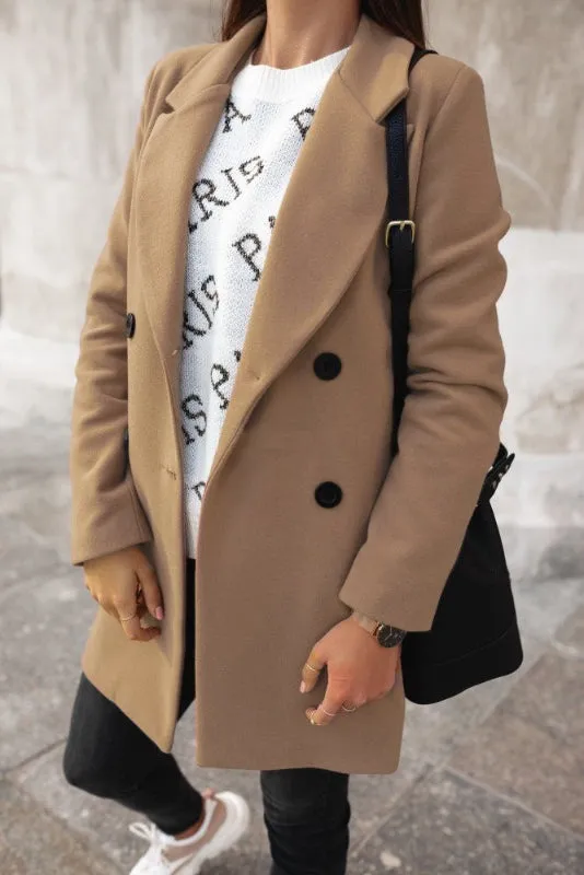 Devika  | Elegant Lapel Coat