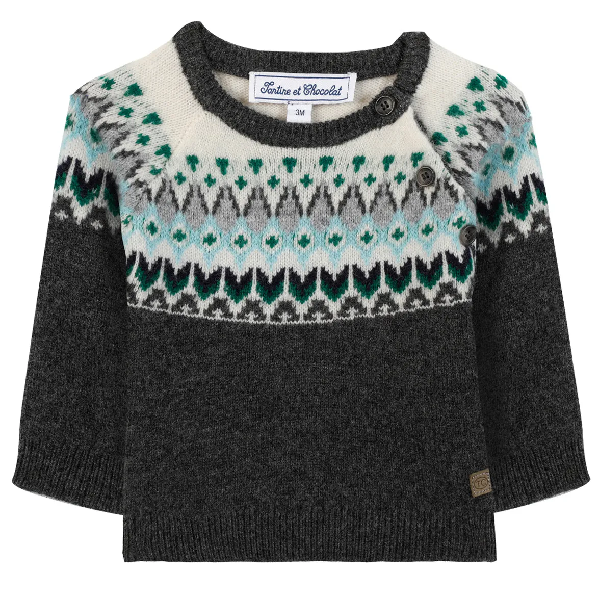Fair Isle Baby Sweater