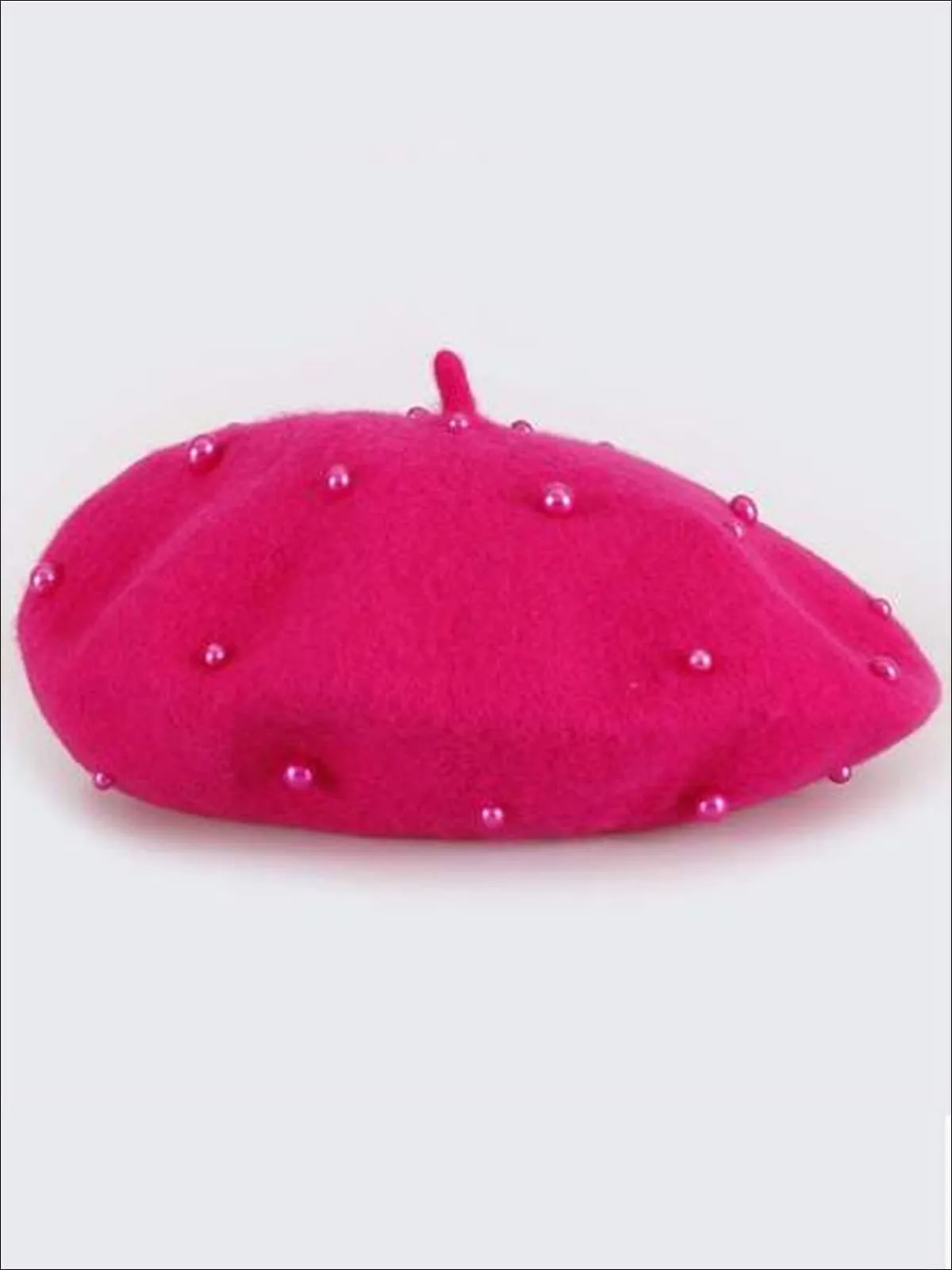 Girls Preppy Fuchsia Beret