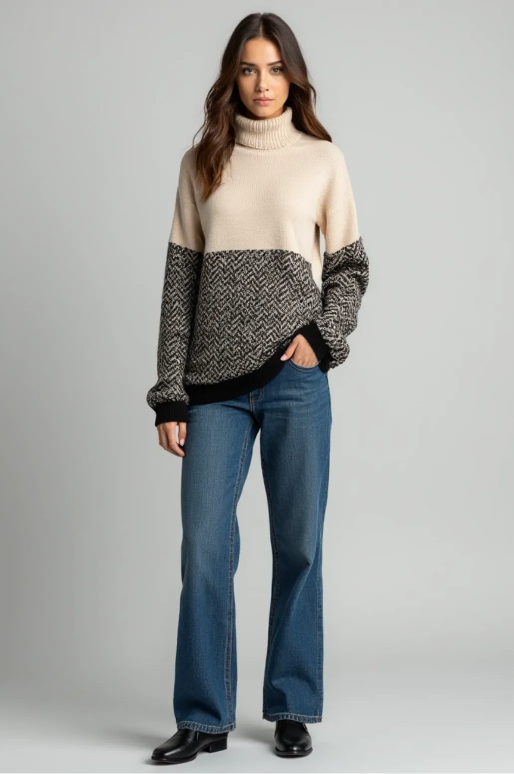 Herringbone Luxe Sweater
