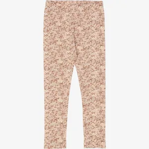 Jersey Leggings - pale lilac flowers