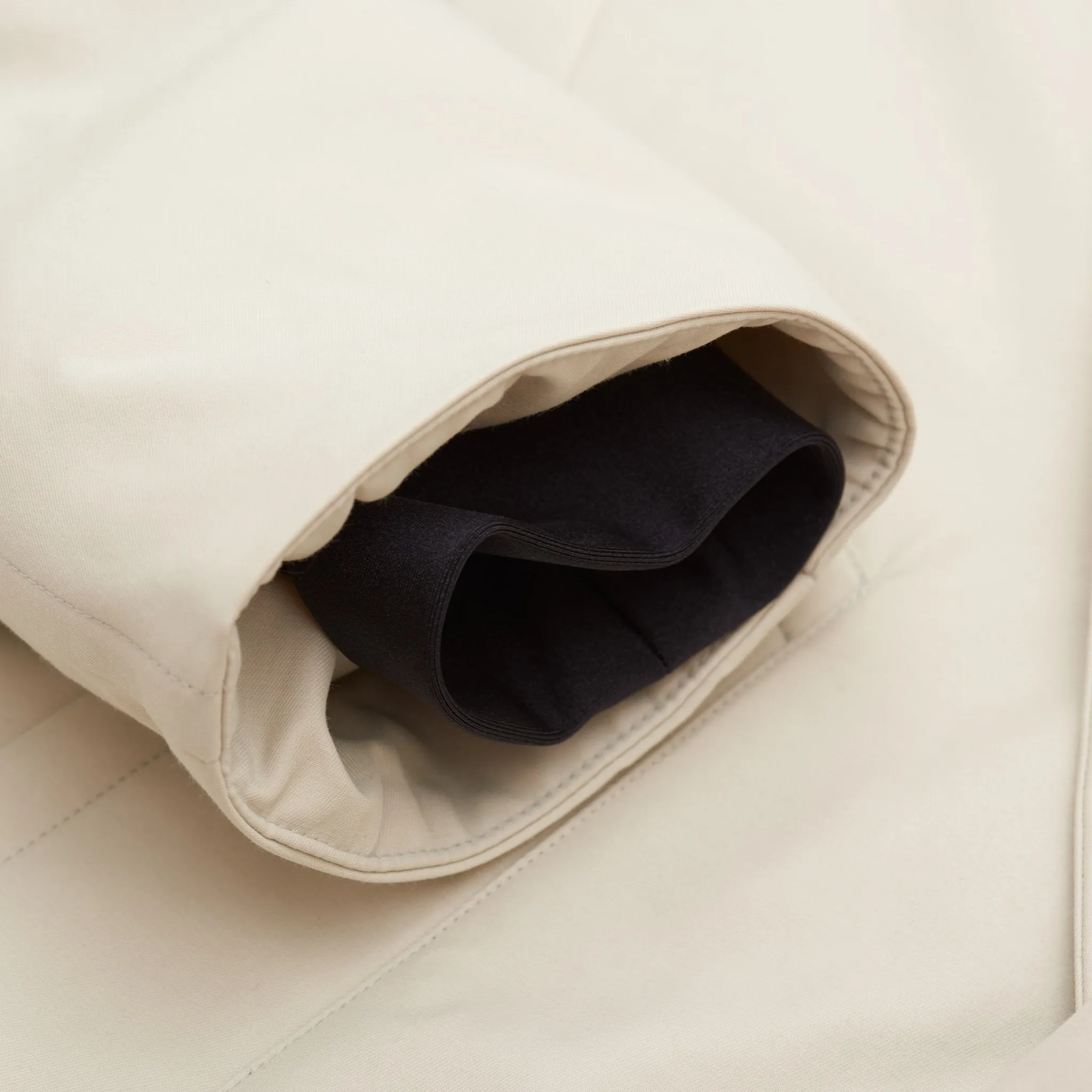 KITON KIRED "Oglio" Primaloft Off-White Padded DB Pea Coat Jacket