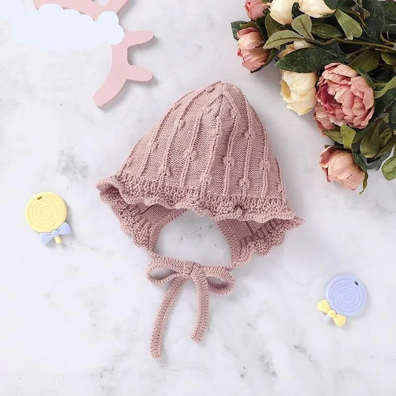 Knitted Ribbon Bonnet