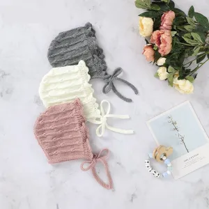 Knitted Ribbon Bonnet