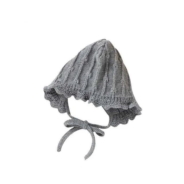 Knitted Ribbon Bonnet