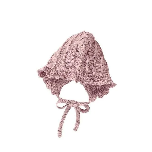 Knitted Ribbon Bonnet