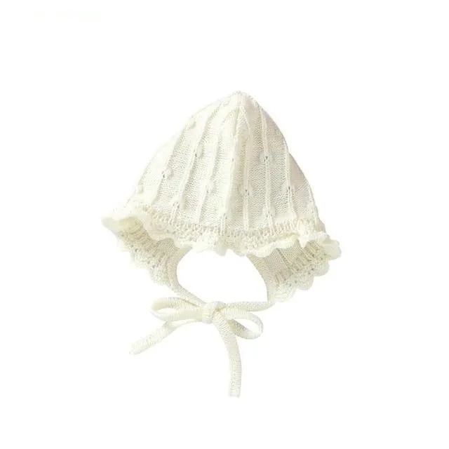 Knitted Ribbon Bonnet