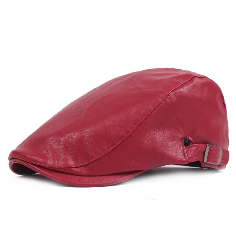 Leather Vintage Beret