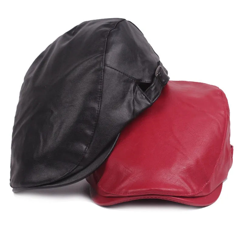 Leather Vintage Beret