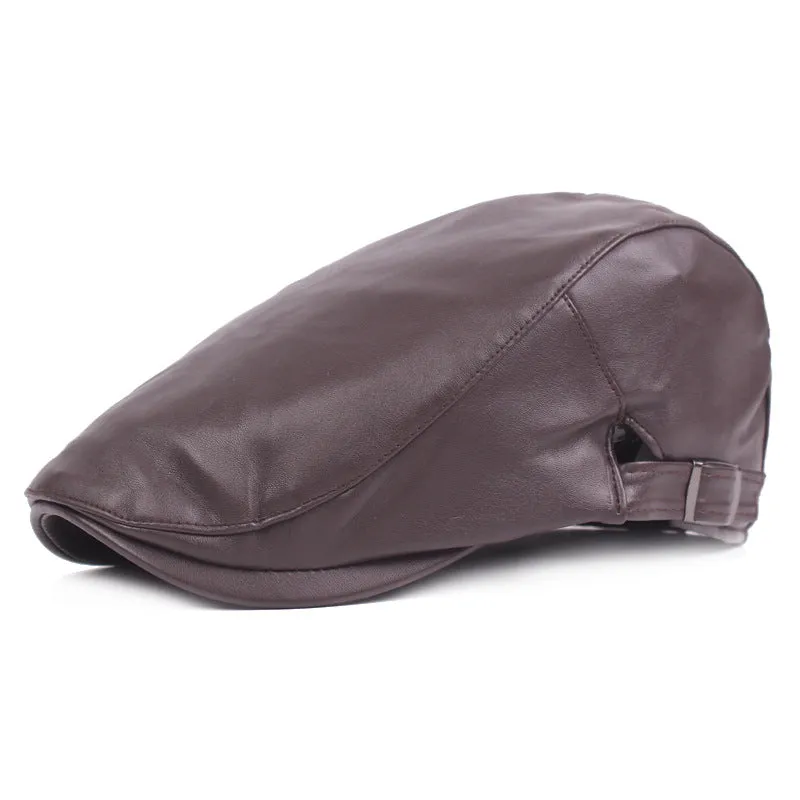 Leather Vintage Beret