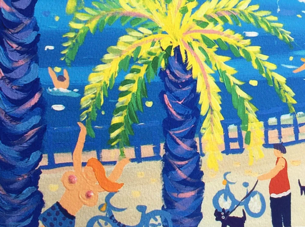 Limited Edition French Print by John Dyer. 'French Kiss, Nice'.