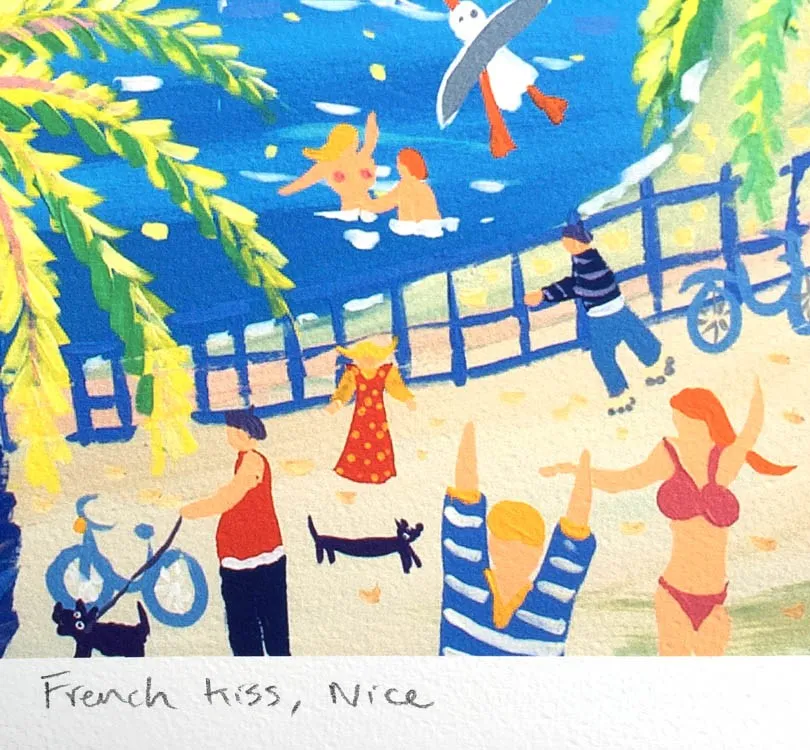 Limited Edition French Print by John Dyer. 'French Kiss, Nice'.