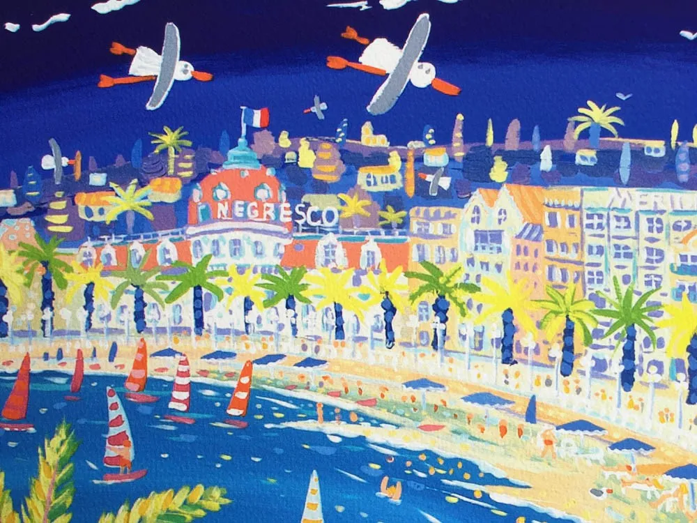 Limited Edition French Print by John Dyer. 'French Kiss, Nice'.