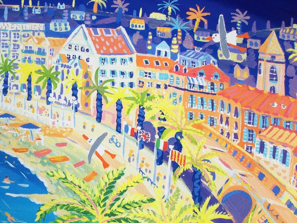 Limited Edition French Print by John Dyer. 'French Kiss, Nice'.