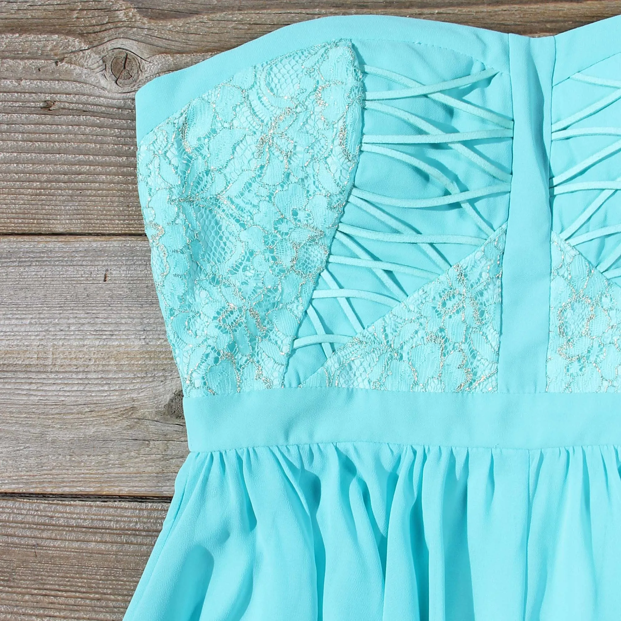 Moonlit Isle Dress in Mint