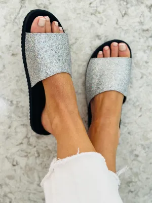 Rihanna Silver Slider sandals 38 and 39