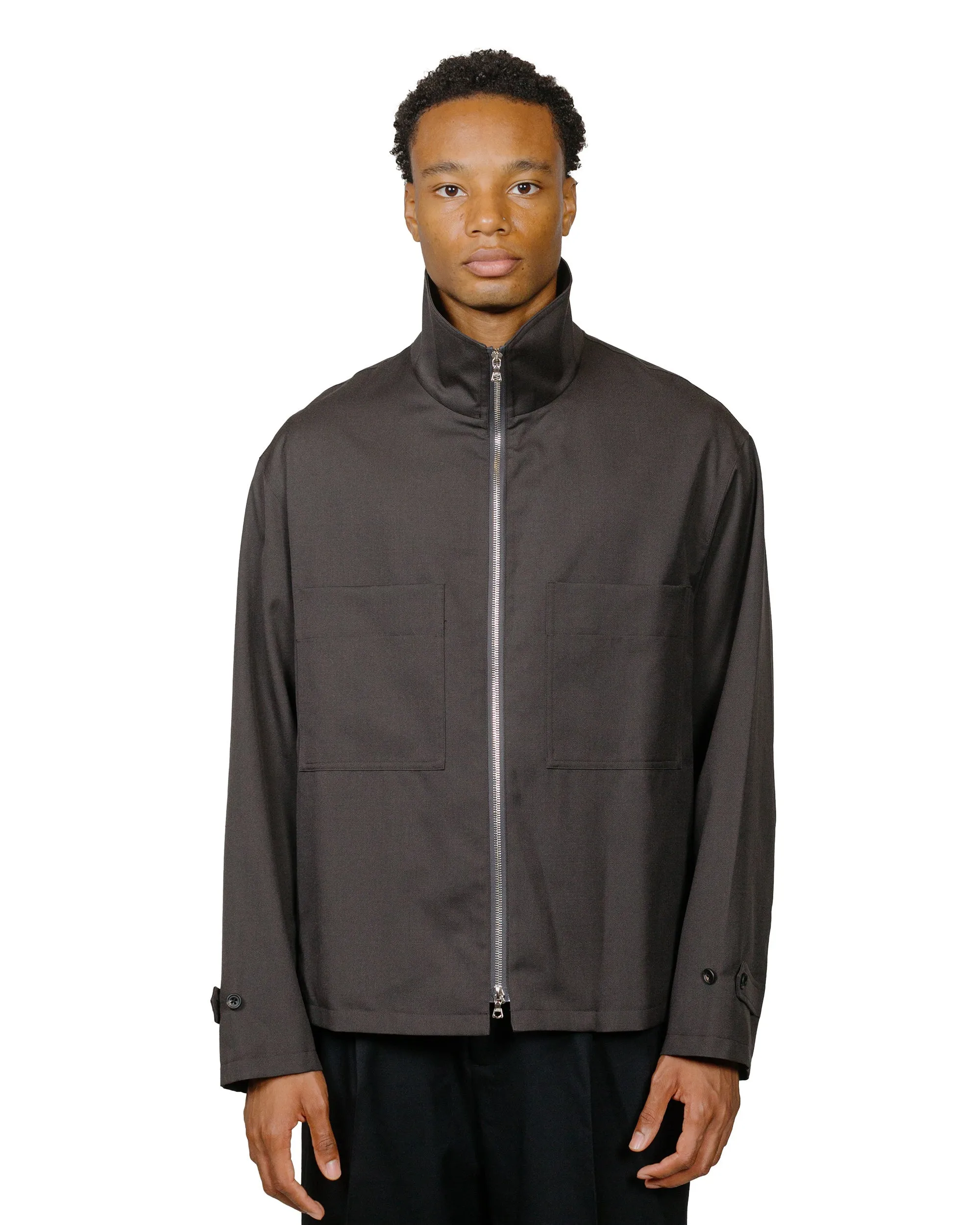 ssstein Drizzler Zip Up Jacket Grey Khaki